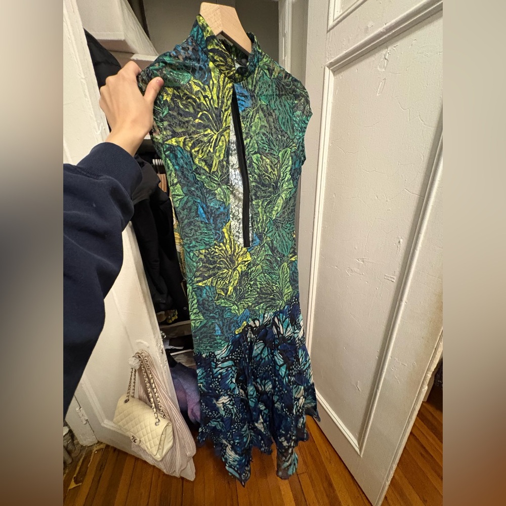 Kim Shui sheer Butterfly gown size small